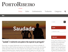 Tablet Screenshot of portoribeiro.com